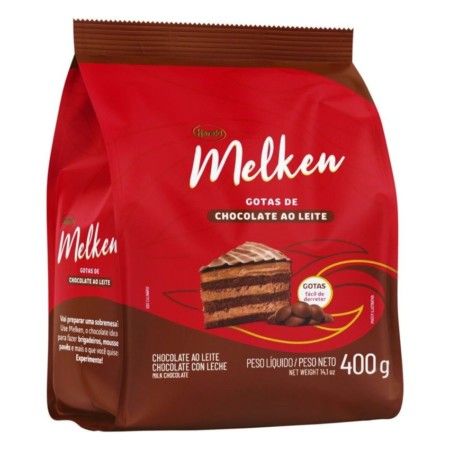 CHOCOLATE MELKEN GOTAS AO LEITE 400GR