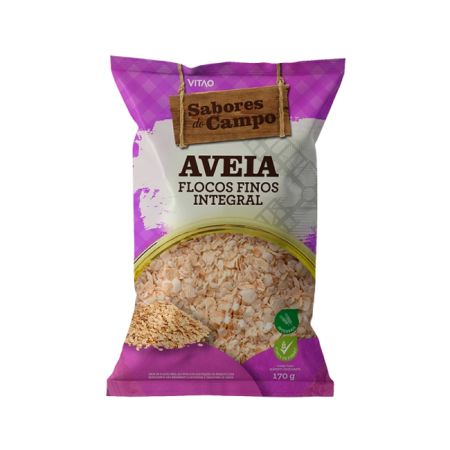 AVEIA FLOCOS FINOS SABORES DO CAMPO 170GR, KIT 3 UN