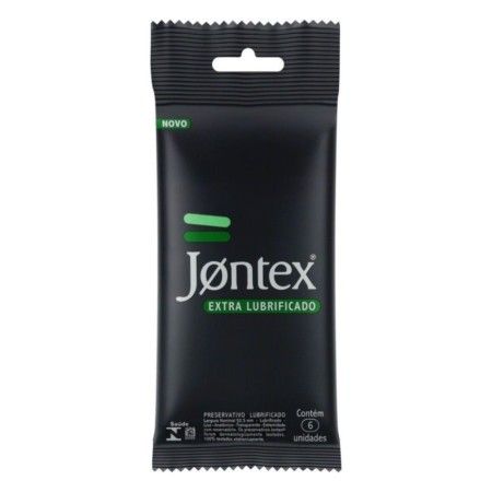 PRESERVATIVO MASCULINO EXTRA LUBRIFICADO JONTEX COM 6 UNIDADES
