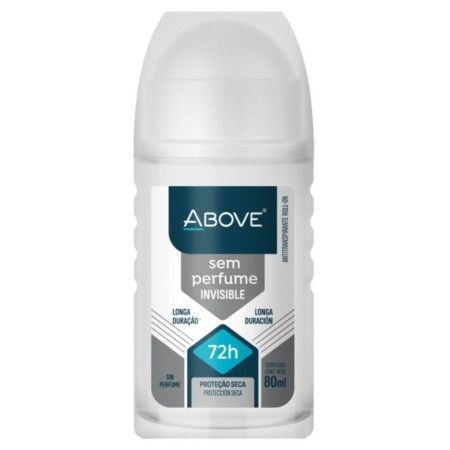 ANTITRANSPIRANTE ROLL-ON SEM PERFUME ABOVE INVISIBLE 80ML