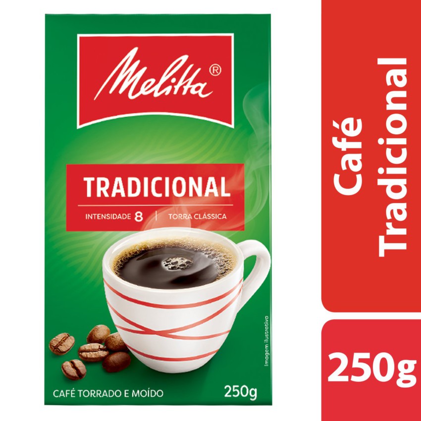 CAFÉ MELITTA PÓ TRADICIONAL 250GR Tozzo Alimentos Ltda