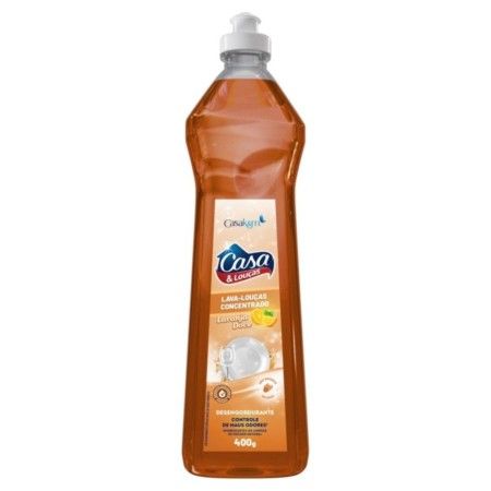 LAVA LOUÇAS LÍQUIDO CONCENTRADO LARANJA DOCE CASA & LOUÇAS SQUEEZE 400GR