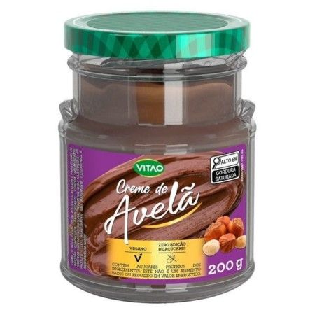 CREME DE AVELÃ VITAO VEGANO ZERO 200GR