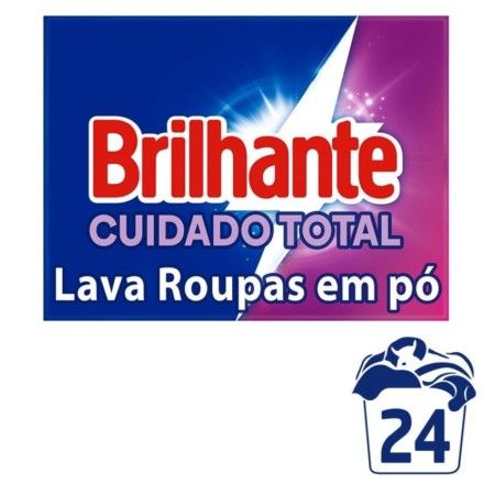 DETERGENTE PÓ BRILHANTE CUIDADO TOTAL CAIXA 1.6KG, CX  C/9