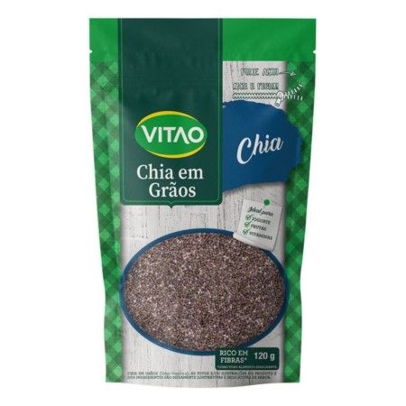 CHIA EM GRÃOS VITAO 120GR, KIT 4 UN
