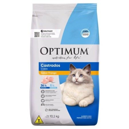 OPTIMUM CAT ADULTO CASTRADO FRANGO 10.1KG