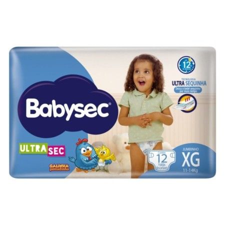 FRALDA DESCARTÁVEL BABYSEC ULTRASEC XG C/12