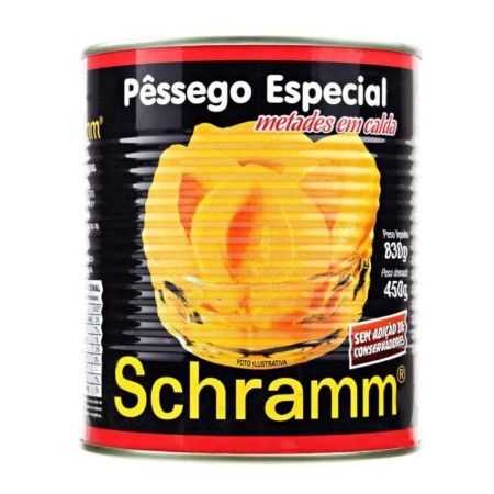 PÊSSEGO SCHRAMM METADES ESPECIAL 450GR, CX  C/12