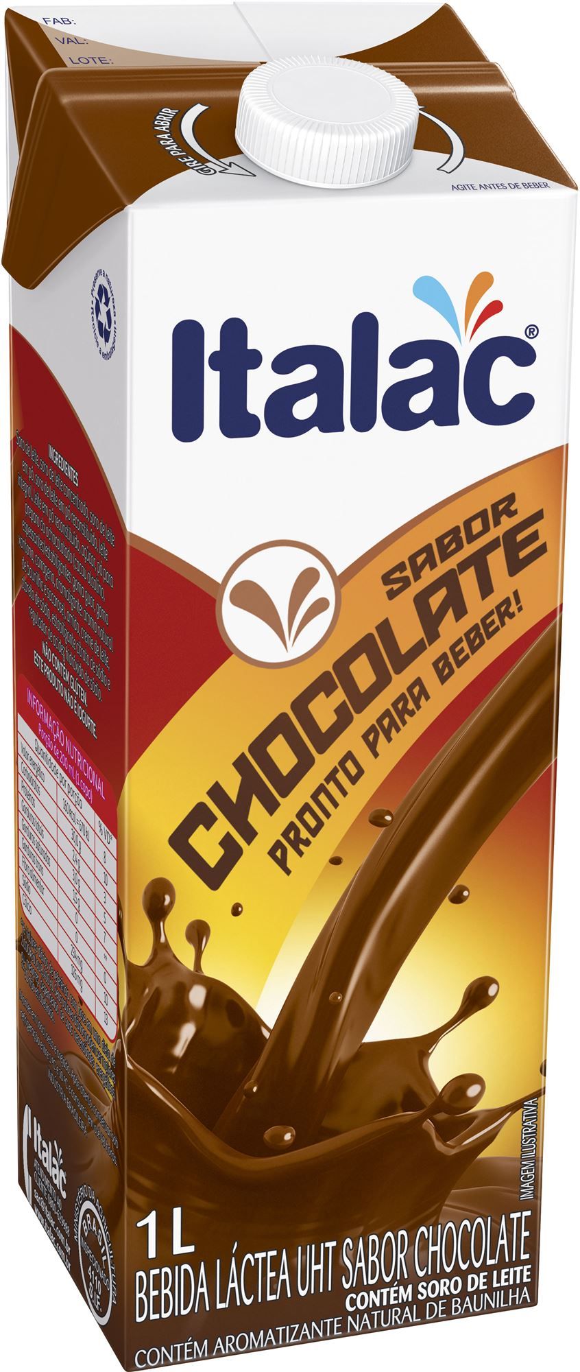 Achocolatado Italac Tp Lt Tozzo Alimentos Ltda