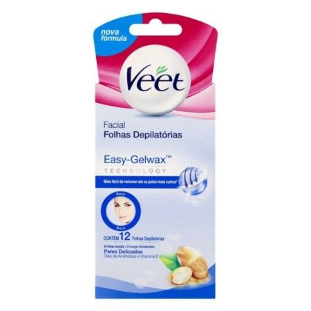 FOLHAS PARA DEPILAÇÃO BUÇO PELE DELICADA VEET 12 UN