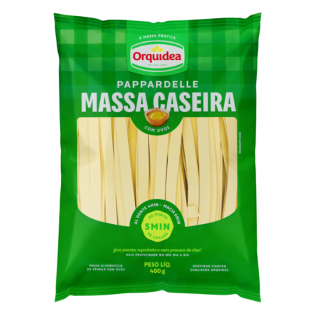 MASSA CASEIRA PAPPARDELLE ORQUÍDEA 400GR, CX  C/15