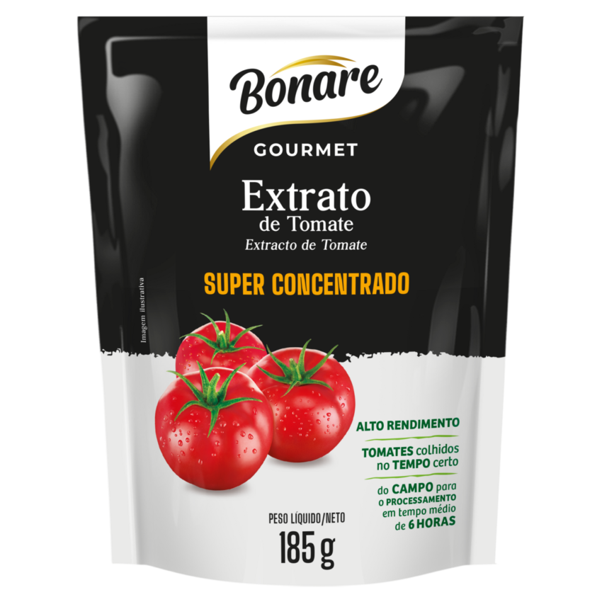 EXTRATO DE TOMATE BONARE GOURMET SUPER CONCENTRADO 185GR, CX C/20 ...
