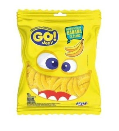 BALA RICLAN GELATINA GO JELLY BANANA 70GR