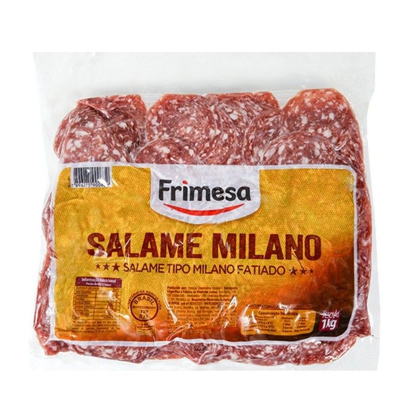 SALAME FATIADO MILANO FRIMESA 1KG Tozzo Alimentos Ltda