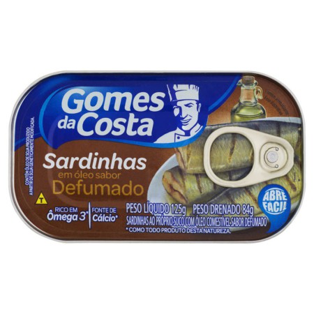 SARDINHA GOMES COSTA DEFUMADO 125GR