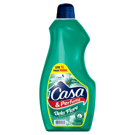 LIMPADOR BELA FLORE CASA & PERFUME LEVE 1L PAGUE 900ML, KIT 6 UN
