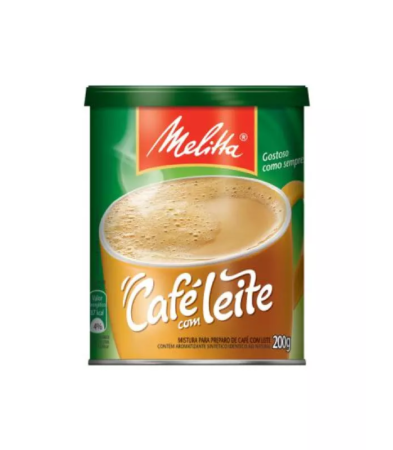 CAFÉ MELITTA COM LEITE LT 200GR, KIT 3 UN