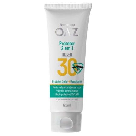 PROTETOR SOLAR E REPELENTE FPS 30 OAZ BISNAGA 120ML