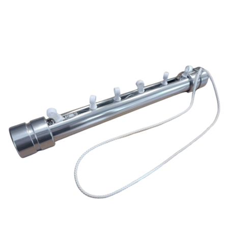 Sistema Varão 30 Plus Brilhante Com Corda Para Cortinas Wave 3 - Irregular 2,4