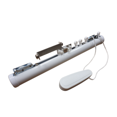 Sistema Varão 30 Branco Com Corda Para Cortinas Wave 1 - Regular 1,6