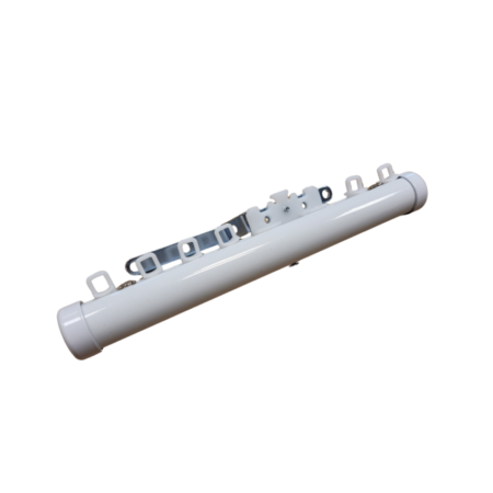 Kit Varão 23 Branco Para Cortinas Franzidas e Pregas
