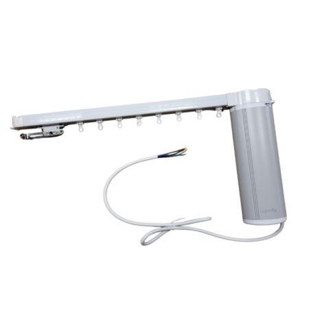 Trilho Motorizado Movelite Para Cortinas Wave 2 -Deslizante 48 + Fita 108/108 (Motor Bivolt Com RTS)