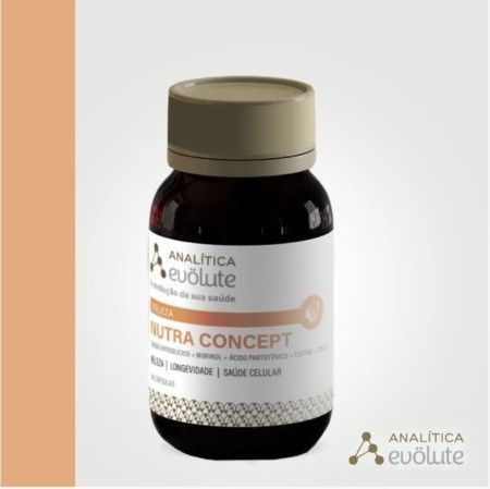 Nutra Concept Evölute | 30 cápsulas | ÁCIDO ORTOSILÍCICO 100MG + MORIKOL 250MG + ÁCIDO PANTOTÊNICO 10MG + CISTINA 100MG + ZINCO 5MG