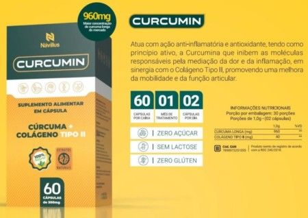 Curcumin (Colágeno Tipo II + Cùrcuma) 60 cápsulas