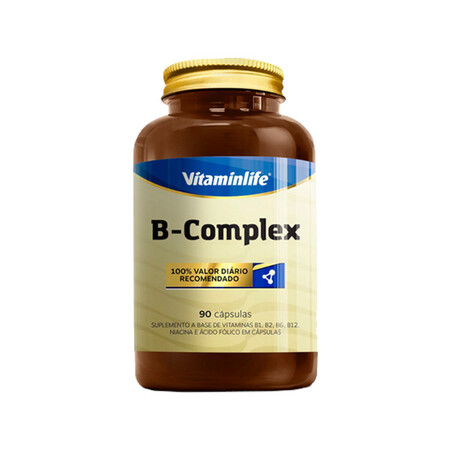 B Complex (Complexo B) - 90 Capsulas - Vitaminlife