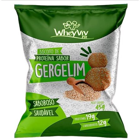 Biscoito Proteina 45g Gergelim