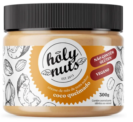 Creme de Mix de Nuts Sabor Coco Queimado - 300g