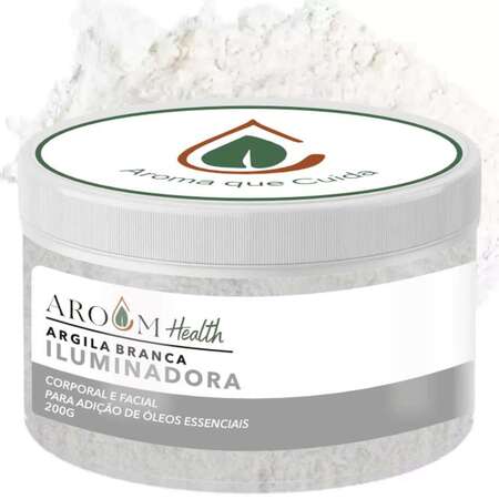 Argila Facial e Corporal Branca - 200g Aroom Health