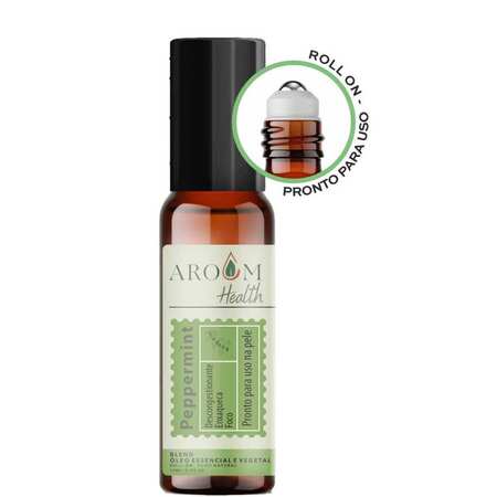 Blend Óleo Essencial Peppermint Roll -On 10ml - Uso Na Pele Aroom Health