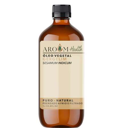 Óleo Vegetal de Gergelim 100% Puro Natural - Cabelo e Pele 1 Litro