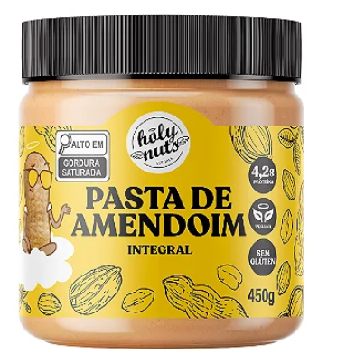 Pasta de Amendoim Integral Holy - 450g