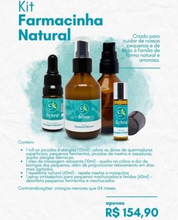 KIT FARMACINHA NATURAL