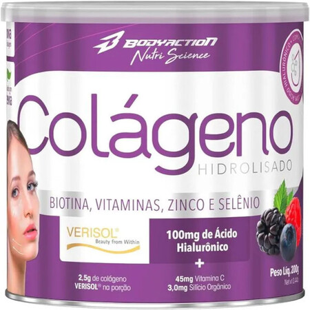 Colageno Verisol C/ Acido Hialuronico 200g Frutas Vermelhas