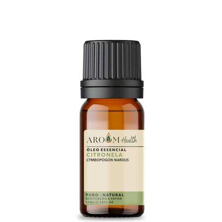 Óleo Essencial Citronela - Puro 10 Ml Aroom Aromaterapia