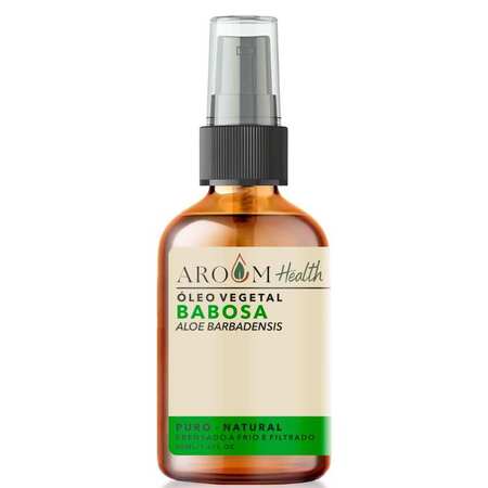 Óleo Vegetal de Babosa  100% Puro Natural Cabelo e Pele - 50 Ml Aroom Health