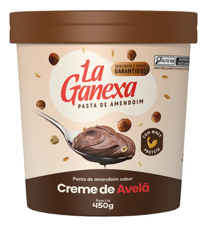 PASTA DE AMENDOIM COM CREME DE AVELÃ E WHEY 1KG