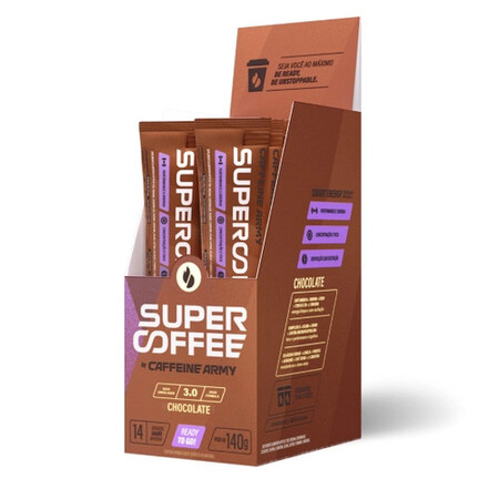 Display Supercoffee 3.0 To Go 140g C/ 14 Saches Chocolate