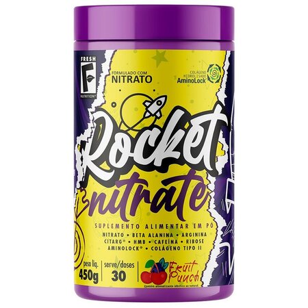 Nitrato - Rocket Nitrate com Cafeína Frutas Vermelhas 450g