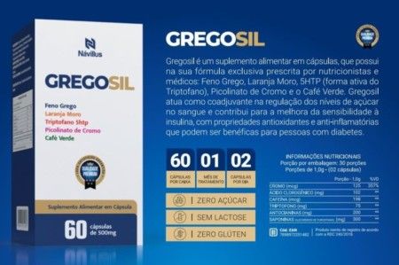 Gregosil 60 caps (Emagrecimento e Diabetes)