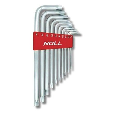 Jogo de Chaves Torx Longas 10 peças T9 a T50 NOLL