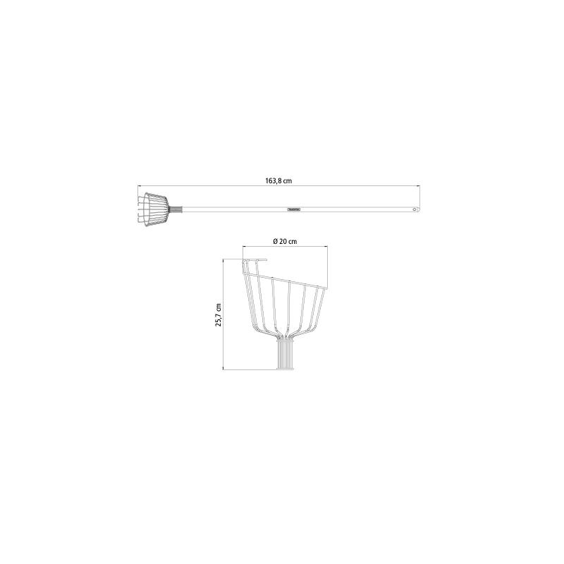 Colhedor de Frutas Grande Tramontina em Aço com Cabo 145 cm