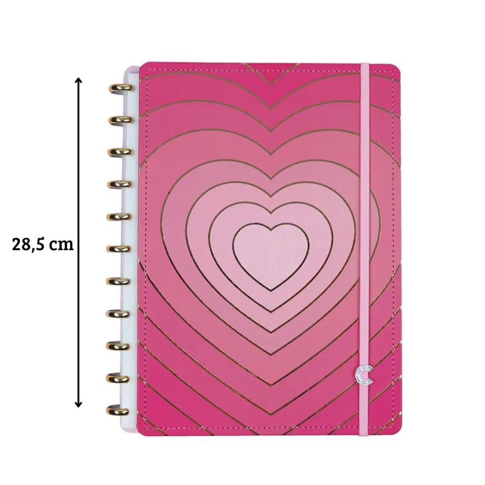 Caderno Inteligente Grande Golden Love - We Love