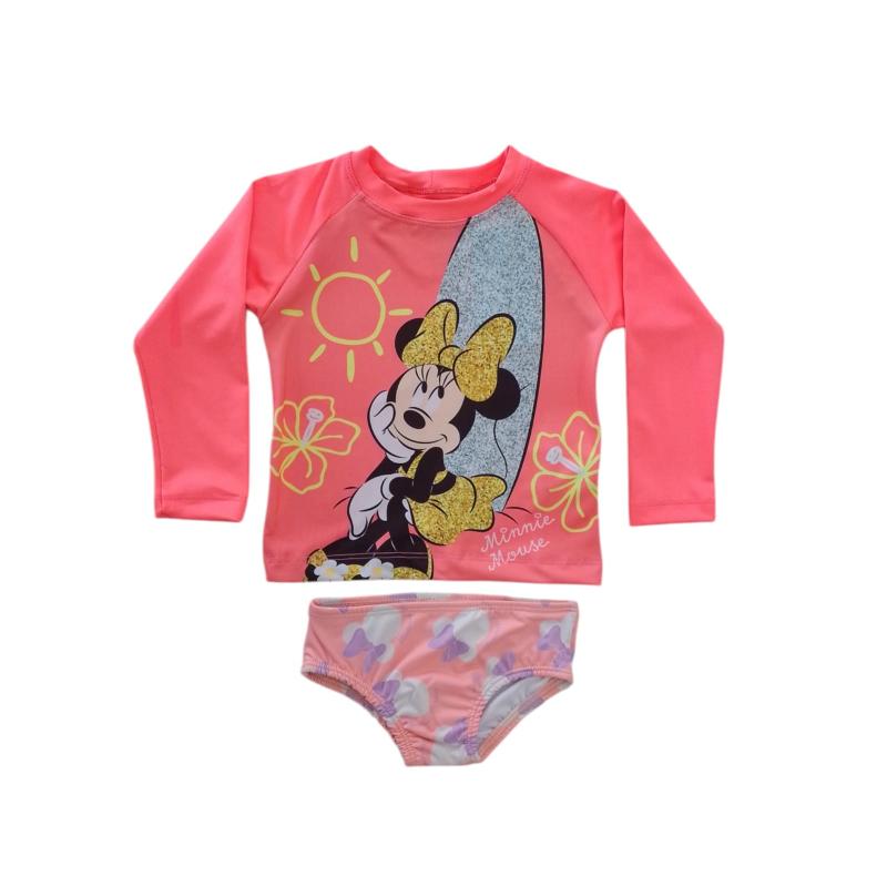 CONJUNTO MODA PRAIA NEON MINNIE