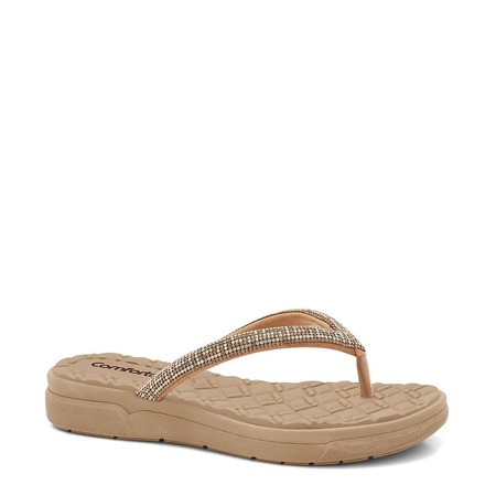 Chinelo Feminino Tira Star Natural Comfortflex 2442431-3