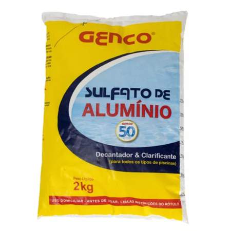 SULFATO DE ALUMINIO GENCO - 2KG