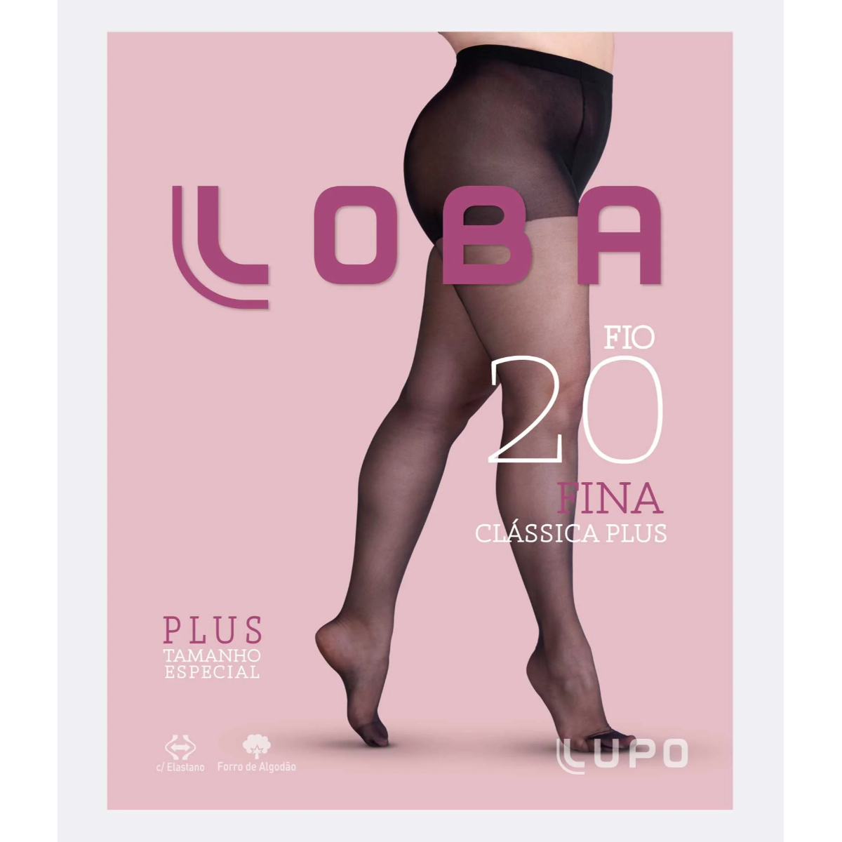 Meia Calça Fio 20 Loba Plus Size